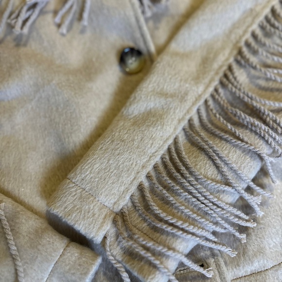 RSQ Women's Cream Fringe Teddy Jacket - Picture 5 of 7